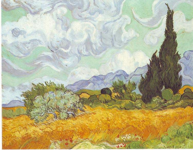 Vincent Van Gogh Cornfield with Cypresses Germany oil painting art